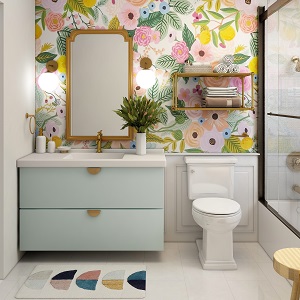 Цветная и яркая ванная комната: как преобразить санузел в Кирзе - kirza.mebel54.com | фото