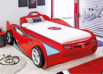 CARBED Кровать-машина Coupe с выдвижной кроватью Red 20.03.1306.00 в Кирзе - kirza.mebel54.com | фото
