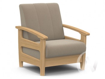 Кресло для отдыха Омега (бук лак/CATANIA LATTE) в Кирзе - kirza.mebel54.com | фото
