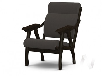 Кресло Вега-10 (венге лак/ULTRA GRAFIT) в Кирзе - kirza.mebel54.com | фото