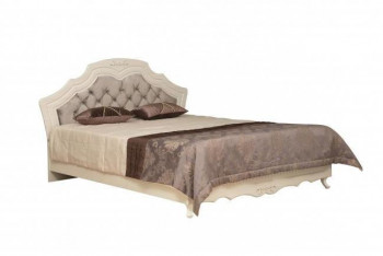 Кровать двойная "Кантри" (вудлайн кремовый/патина/ортопед/1820) в Кирзе - kirza.mebel54.com | фото