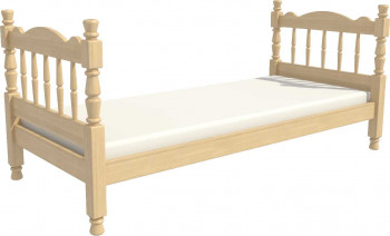 Кровать одинарная Аленка из массива сосны 800*1890 Сосна в Кирзе - kirza.mebel54.com | фото