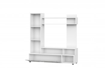 Мебель для гостиной "МГС 9" Белый / Цемент светлый в Кирзе - kirza.mebel54.com | фото
