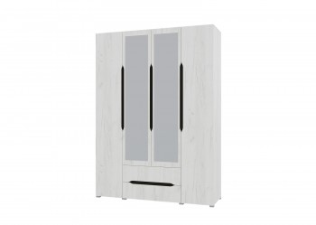 Шкаф 4-х створчатый с ящиками и зеркалами Вега (Прованс) в Кирзе - kirza.mebel54.com | фото